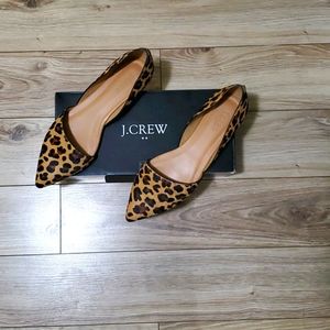 J crew leopard flats